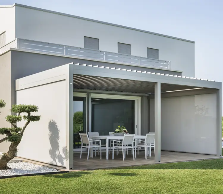 Terrasoverkapping van aluminium