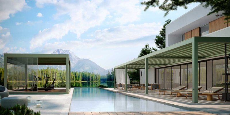 Carrea terrasoverkapping