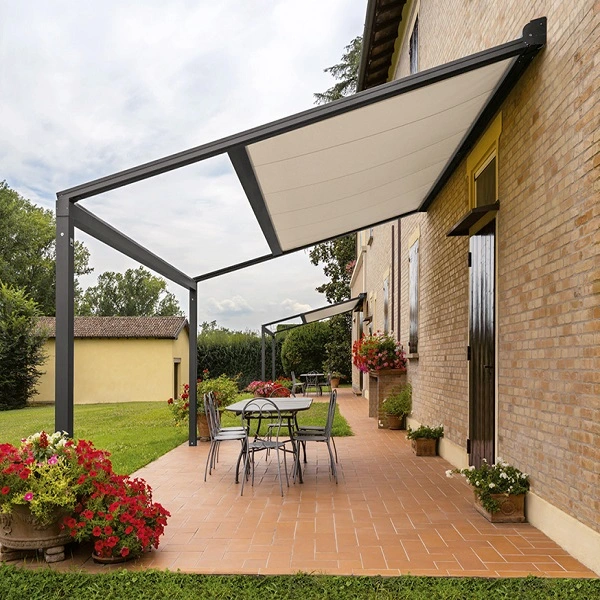 Overkapping met doek Perla Tech