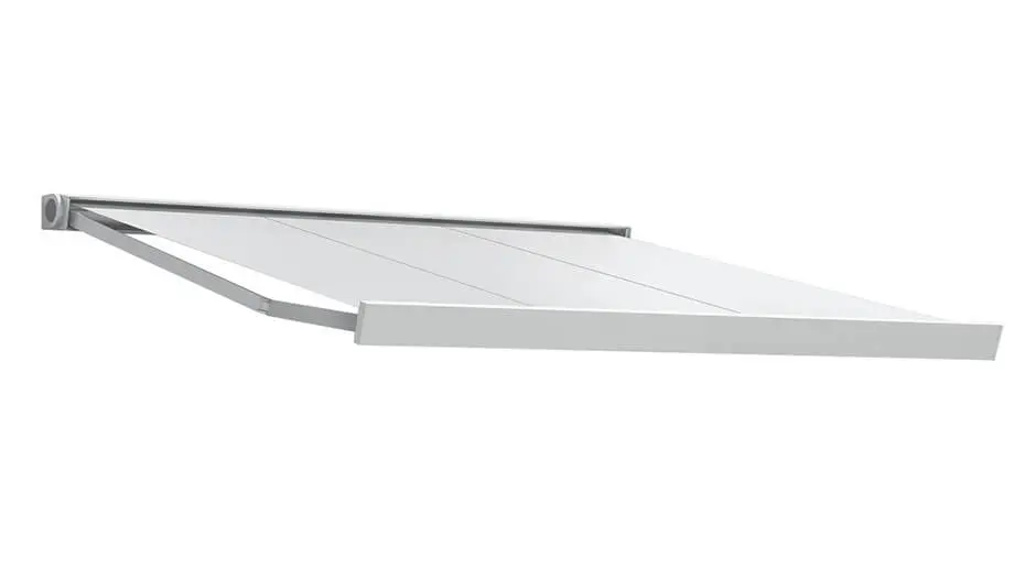 Knikarmscherm Inox light metallic