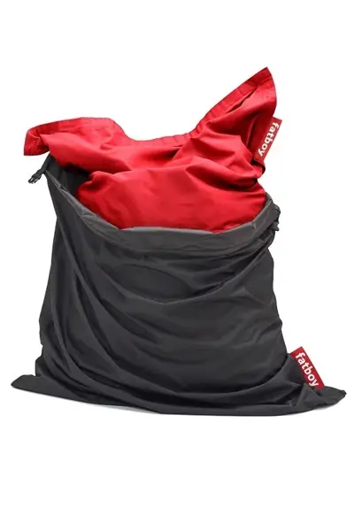 Fatboy zitzak rood en grijs Fatboy zitzak rood en grijs