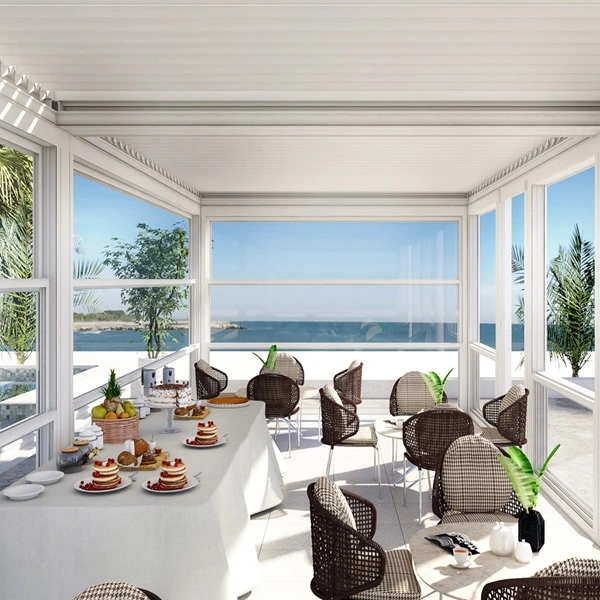 Windscherm Close up met glas