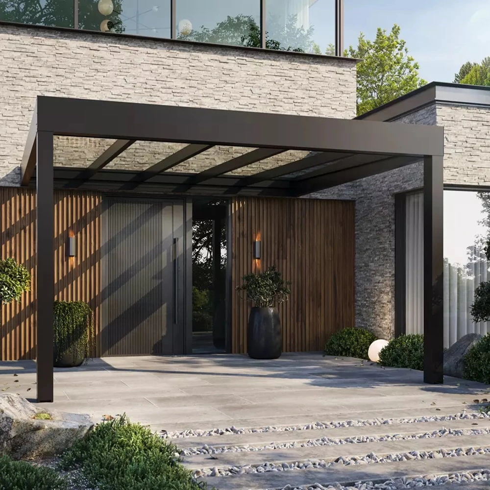 Cubo Ezie glazen overkapping bij entree van een woning