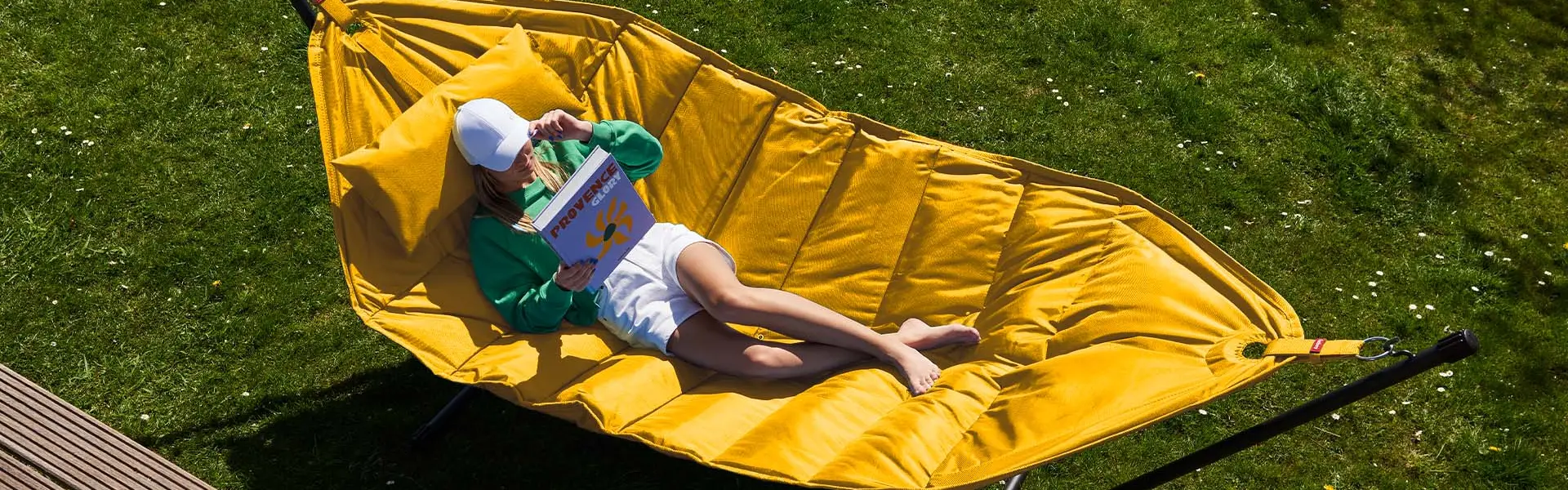 Fatboy hangmat in het geel