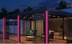 Ledverlichting glazen overkapping Area Q