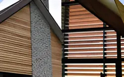 Hout en aluminium louvre Hout en aluminium louvre