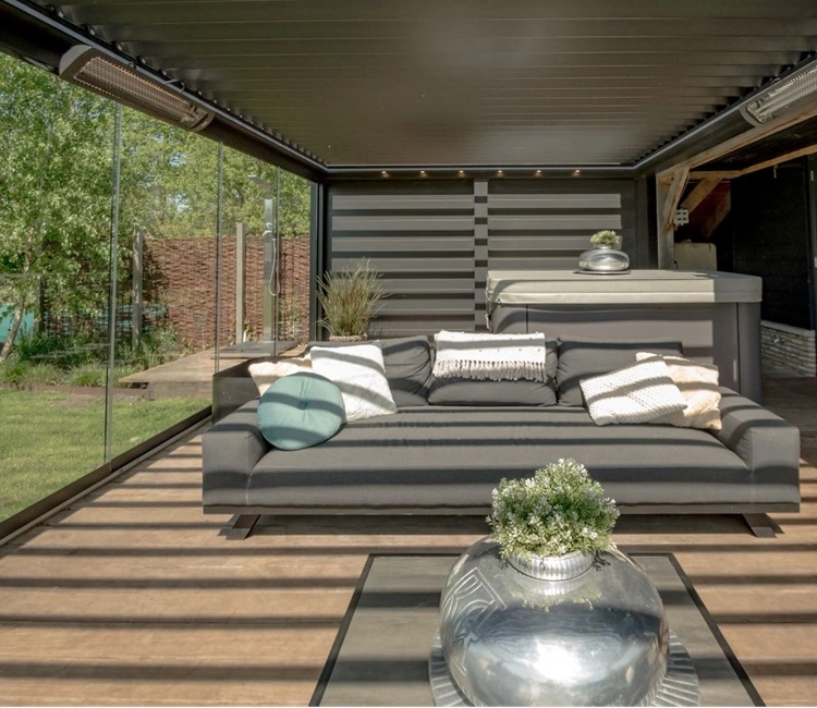 Binnenkant van een buitenkamer