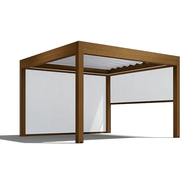 Kleuren overkapping met doek