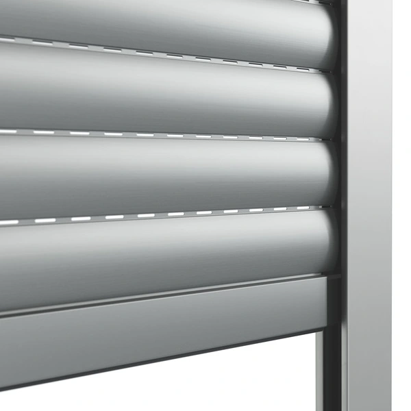 Aluminium rolluik met strakke lamellen
