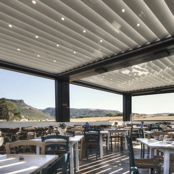 Horeca overkapping met lamellen Varia