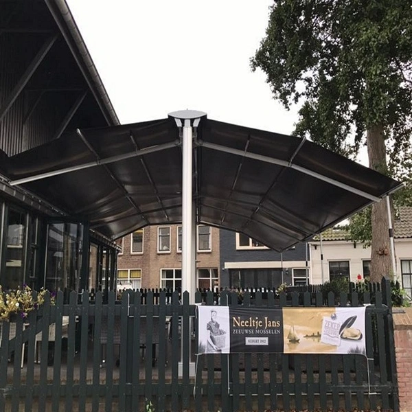 Vrijstaande zon en regenscherm Gastro