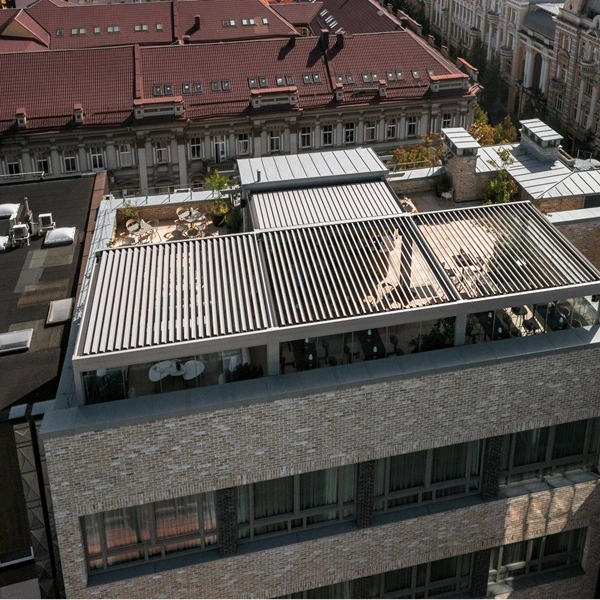 horeca lamellendak kantelbaar