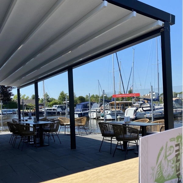 Terrasoverkapping met schuifdak