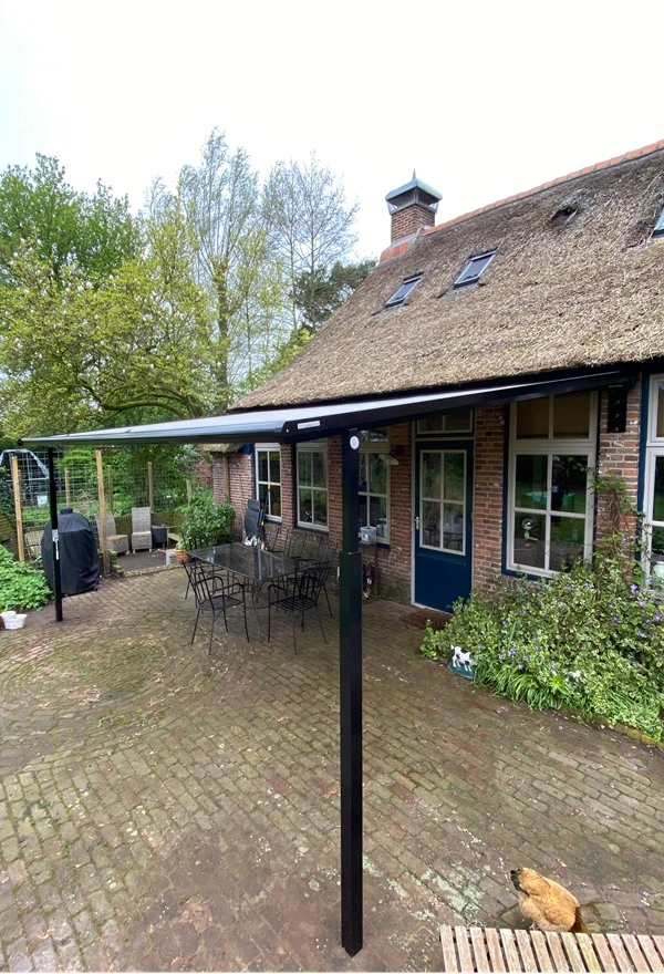 Textieloverkapping Plaza Viva Veldman Zonwering terras tuin Textieloverkapping Plaza Viva Veldman Zonwering terras tuin