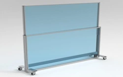 Windscherm in hoogte verstelbaar Windscherm in hoogte verstelbaar