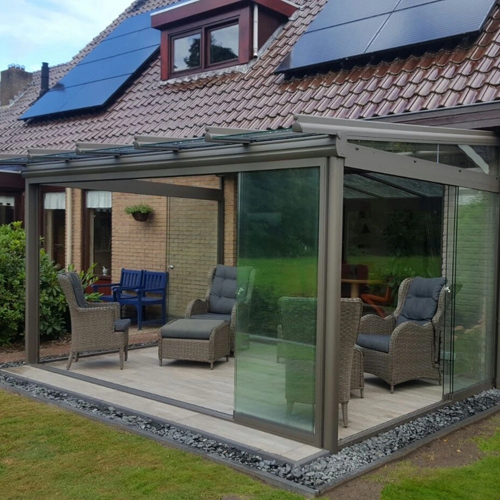 Glazen tuinkamer geplaatst door Veldman Zonwering in Zwaagwesteinde Glazen tuinkamer geplaatst door Veldman Zonwering in Zwaagwesteinde