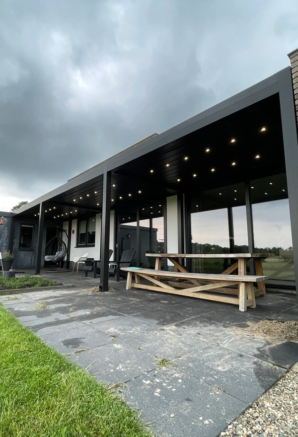 Lamellen overkapping door Veldman Zonwering in Burgum Lamellen overkapping door Veldman Zonwering in Burgum