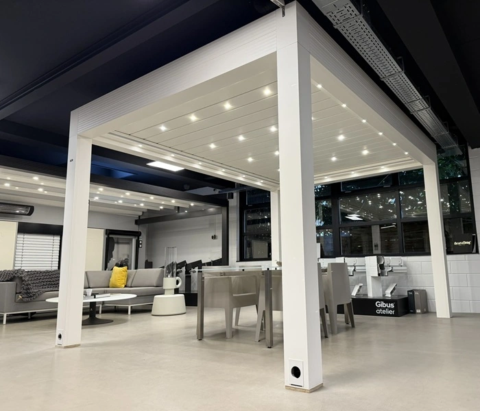 Showroom model Varia lamellen overkapping Showroom model Varia lamellen overkapping